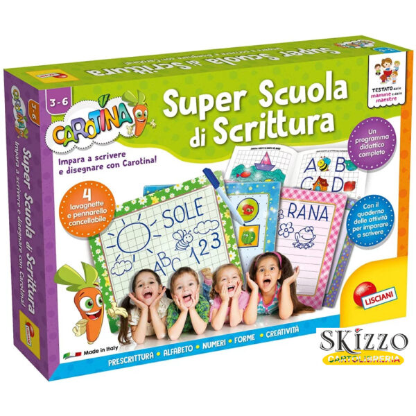 gioco-carotina-maxi-scuola-di-scrittura-lisciani-giochi super scuola di scrittura