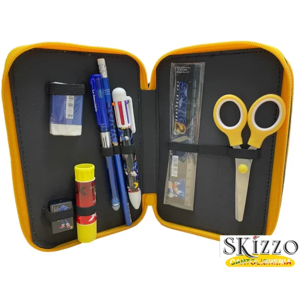 astuccio 3 zip sonic