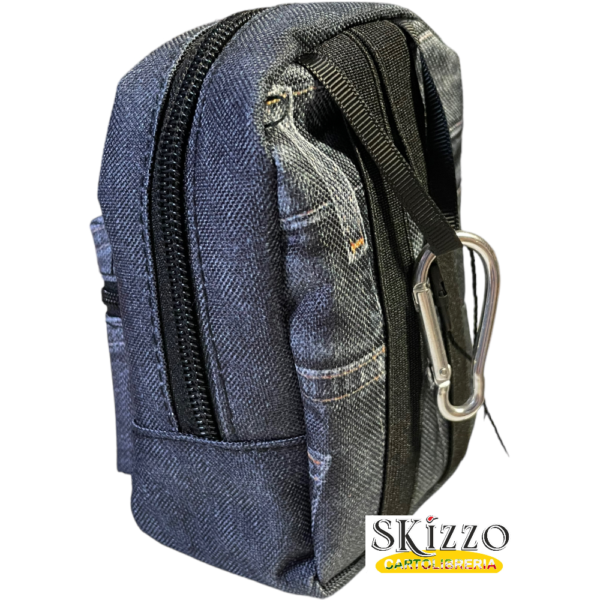 mini zaino portatutto jeans tintaunita