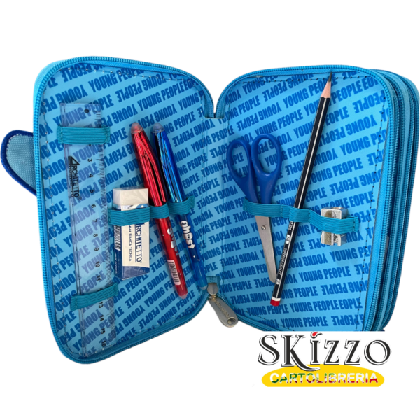 astuccio 3 zip young people boy tintaunita poolover