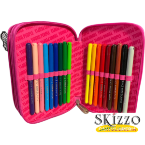 astuccio 3 zip young people girl