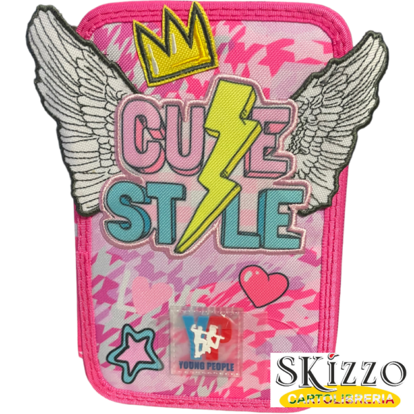 astuccio 3 zip young people girl