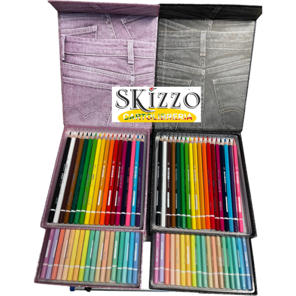 cassettiera pastelli tintaunita glitter
