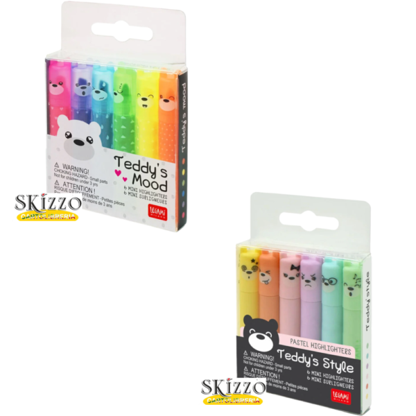 mini evidenziaotir set mini evidenziatori legami