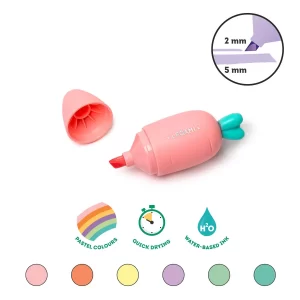 set mini evidenziatori carrots legami