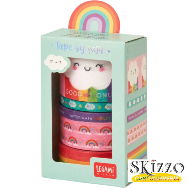 tape by tape legami rainbow 1-PhotoRoom nastro adesivo decorativo washi tape legami tape by tape