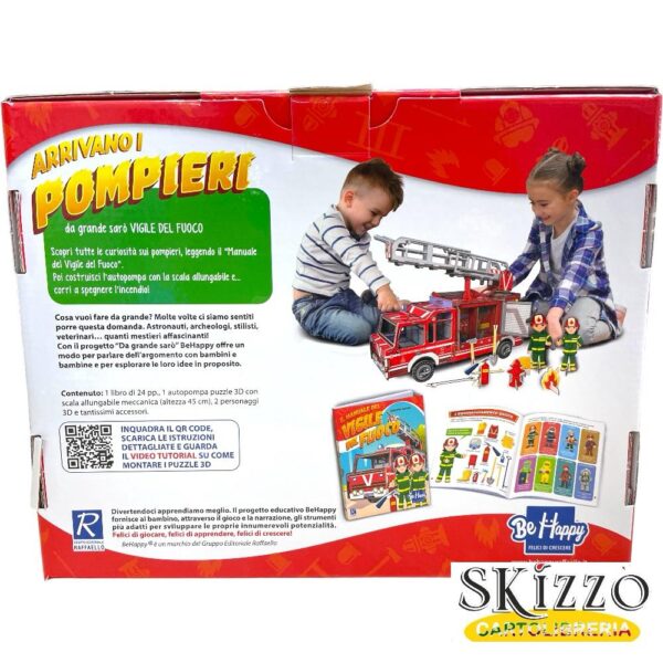 da grande sarò arrivano i pompieri behappy puzzle 3d