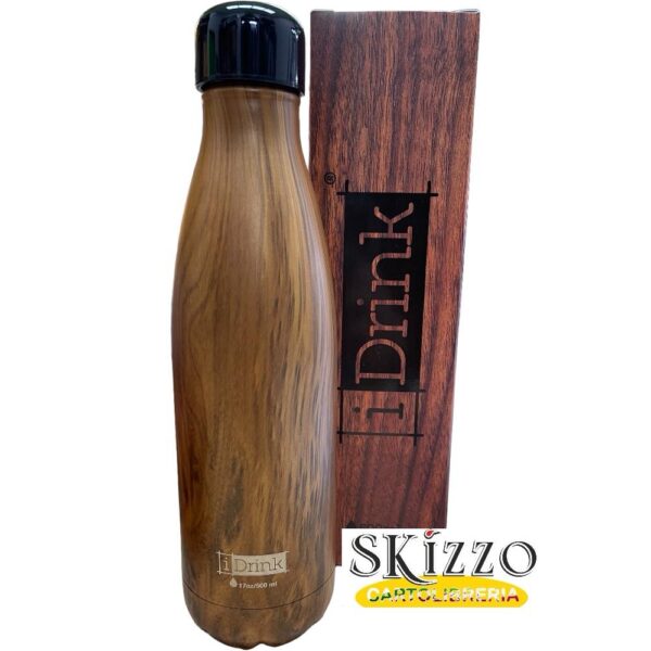 borraccia wood borraccia termica 500ml idrink wood