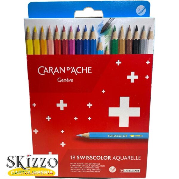 caran d’ache swisscolor 18 acquerellabili swisscolor caran d'ache aquarelle