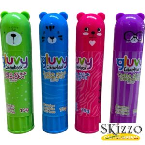 colla stick colorata gluvy colourbook