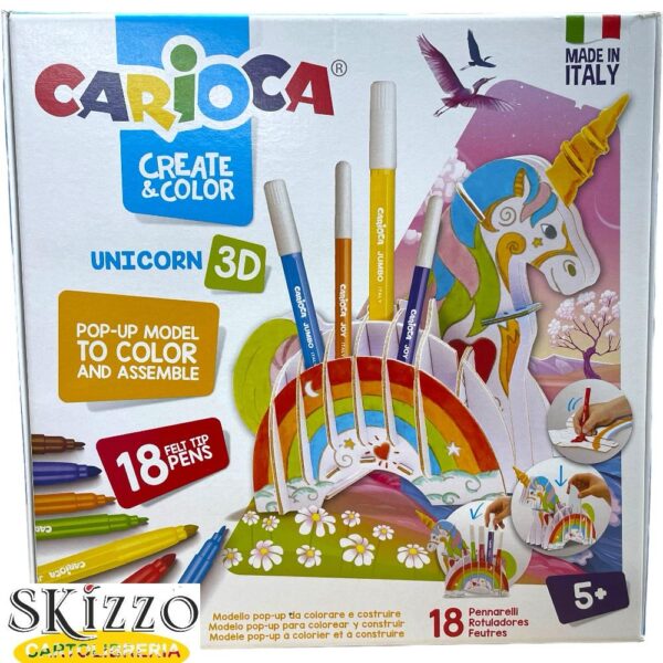 carioca 3d unicorno carioca create color 3d