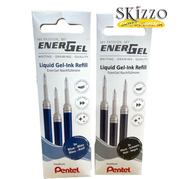 REFILL ENERGEL PACK confezione 3 refeill lr7 pentel