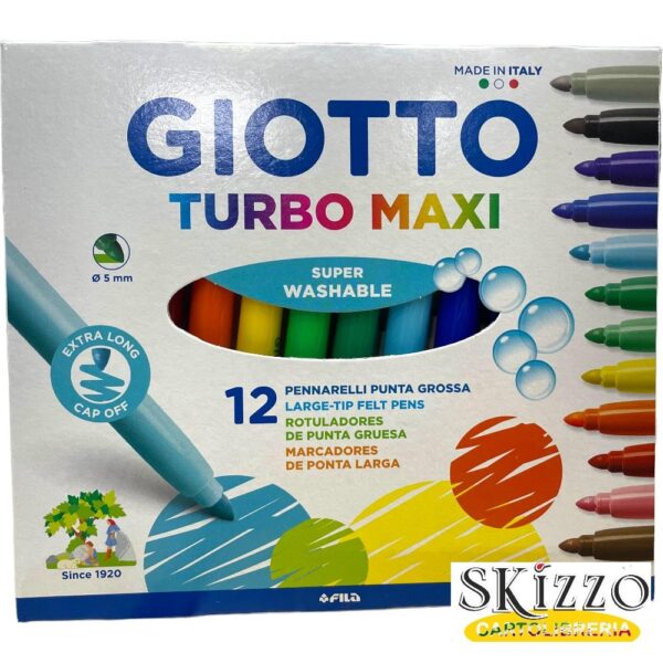giotto turbo maxi 12 1 pennarelli giotto turbo maxi