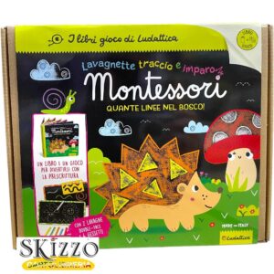 lavagnette traccio e imparo montessori ludattica quante linee nel bosco