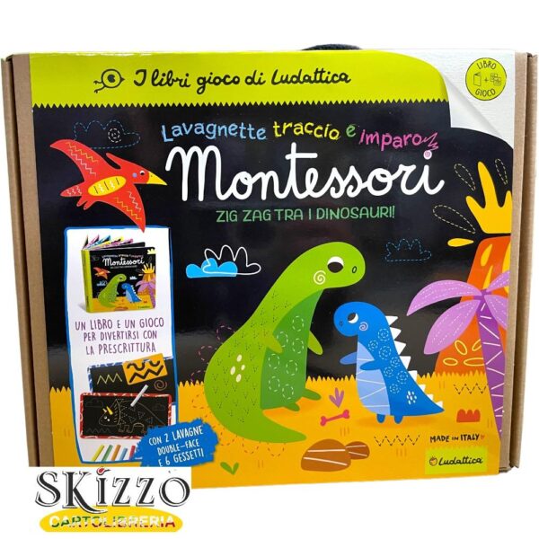 zig zag montessori 1 lavagnette traccio e imparo montessori zig zag tra i dinosauri ludattica