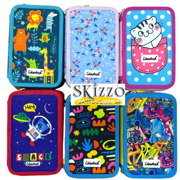 3 zip fantasy clbk astuccio 3 zip fantasia colourbook