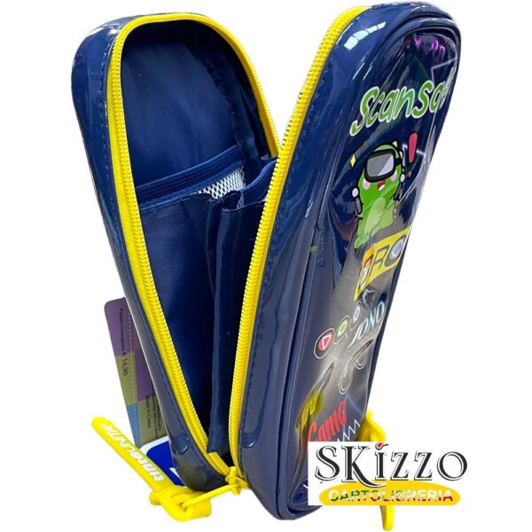 astuccio borsellino verticale tintaunita zoo