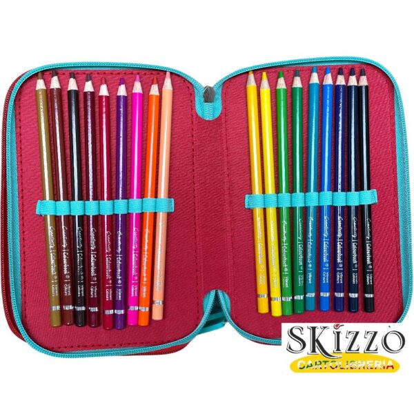 astuccio 3 zip completo colourbook