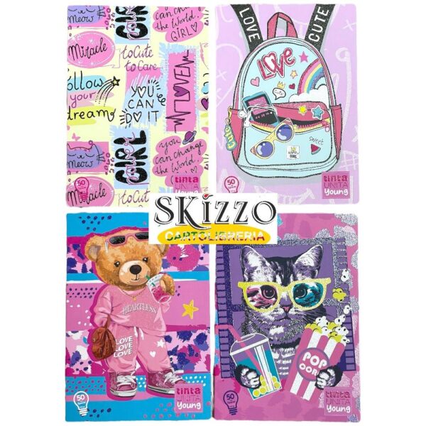 MAXI TINTAUNITA YOUNG GIRL maxi quaderno a4 tintaunita young girl