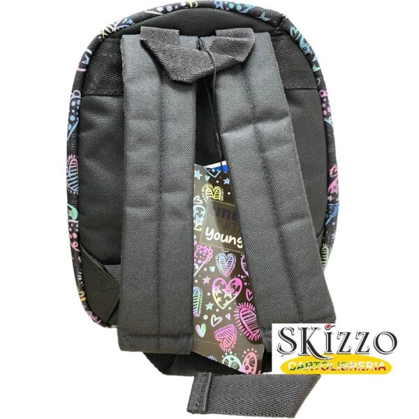 mini zaino tintaunita young glamour 2024/2025 orsetto e cuori