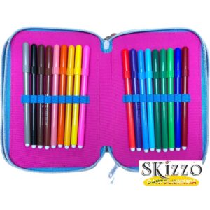 zaino ed astuccio 3 zip gopop unicorn 2024/2025 giochi preziosi
