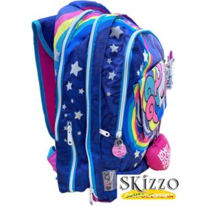 zaino ed astuccio 3 zip gopop unicorn 2024/2025 giochi preziosi