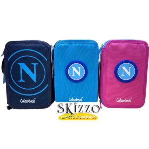astuccio 3 zip ssc napoli colourbook novità 2024/2025