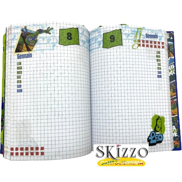diario scolastico tartarughe ninja giochi preziosi