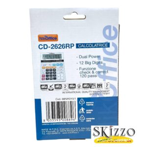 calcolatrice da tavolo nikoffice cd-2626rp