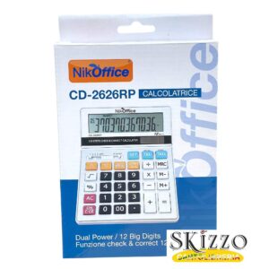 calcolatrice da tavolo nikoffice cd-2626rp