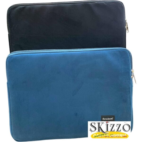 custodia per laptop e tablet sleeve velvet bombata