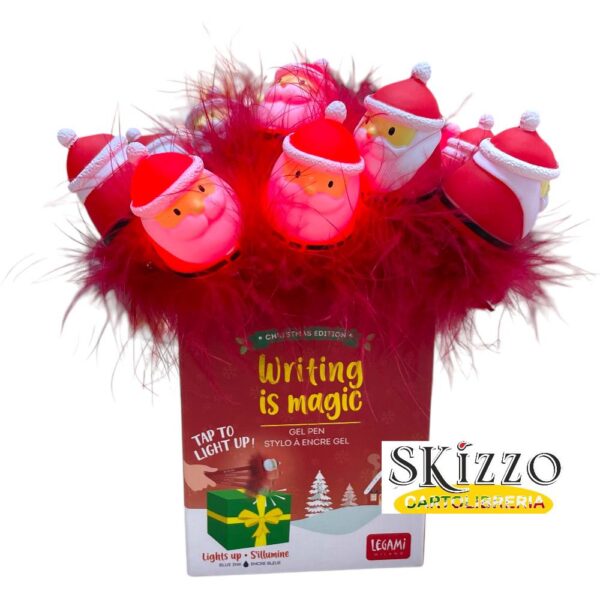 penna luminosa writing is magic santa claus babbo natale legami