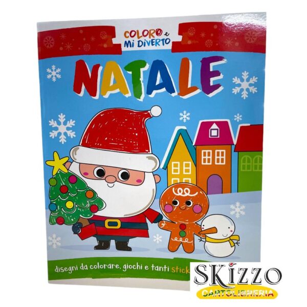 libro colorare natale