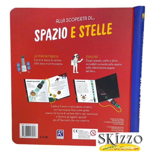 libro alla scoperta di...spazio e stelle raffaello