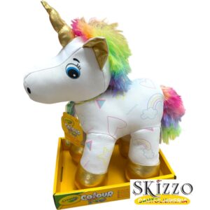 colour me peluche da colorare unicorno crayola
