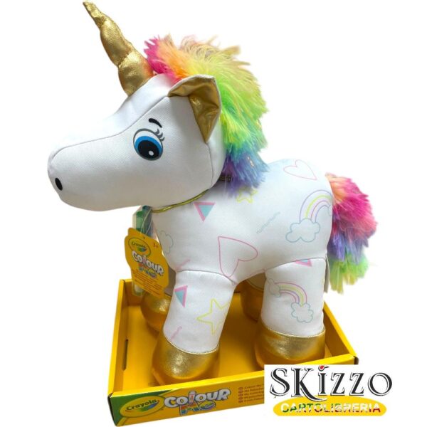 colour me peluche da colorare unicorno crayola