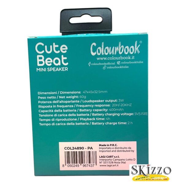 cassa speaker bluetooth cute beat colourbook