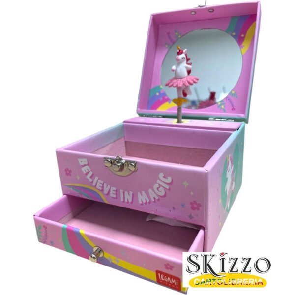 carillon portagioie music box legami unicorno