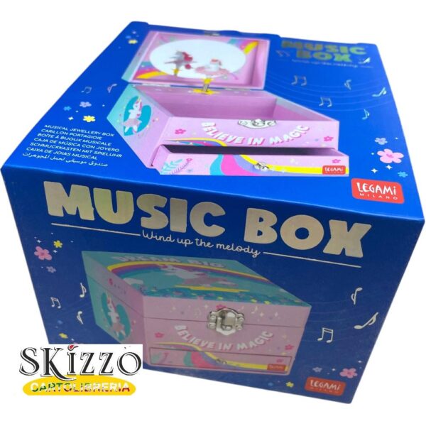 carillon portagioie music box legami unicorno