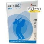 risma cartoncini a4 200 grammi maestro mondi
