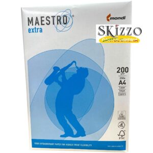risma cartoncini a4 200 grammi maestro mondi