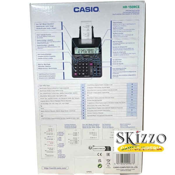 calcolatrice scrivente da ufficio casio hr-150rce