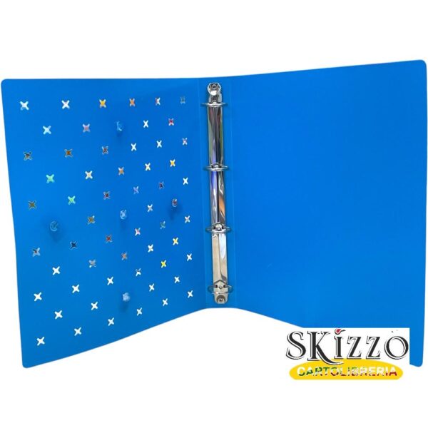 copertina ad anelli tintaunita clik con pins