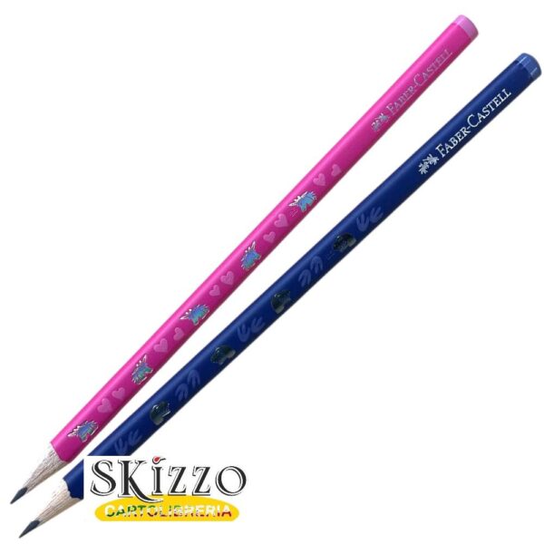 MATITA DINO-UNI matita triangolare hb faber-castell dinosauri unicorni