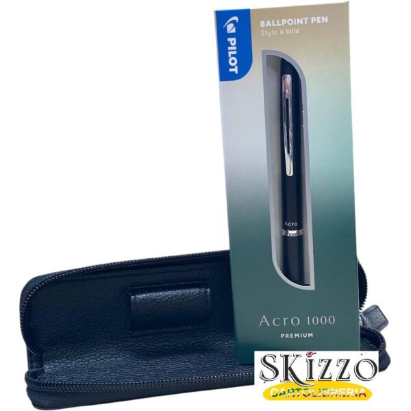 set penna ed astuccio pilot acro 1000 premium e tintaunita