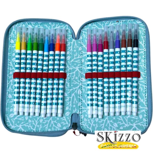 zaino ed astuccio 3 zip gorjuss santoro in the forest