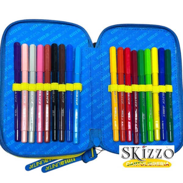 61990 astuccio 3 zip young boy dino robot tintaunita