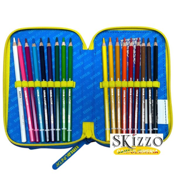 61990 astuccio 3 zip young boy dino robot tintaunita