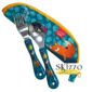 set posate acciaio jungle fever maped