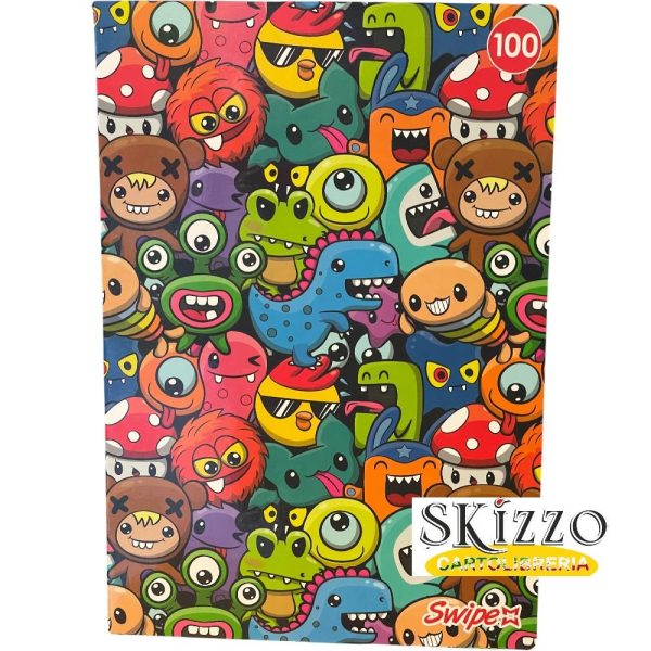 maxi quaderno monster swipe